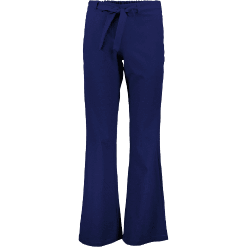 شلوار دمپا گشاد کمرکش زنانه آبی کاربنی مدل...